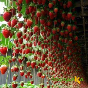 Клубника ампельная Анастасия купить по цене от 370р. в интернет-магазине «Посадика» с доставкой почтой в в Моршанске и по всей России – [изображение №1].